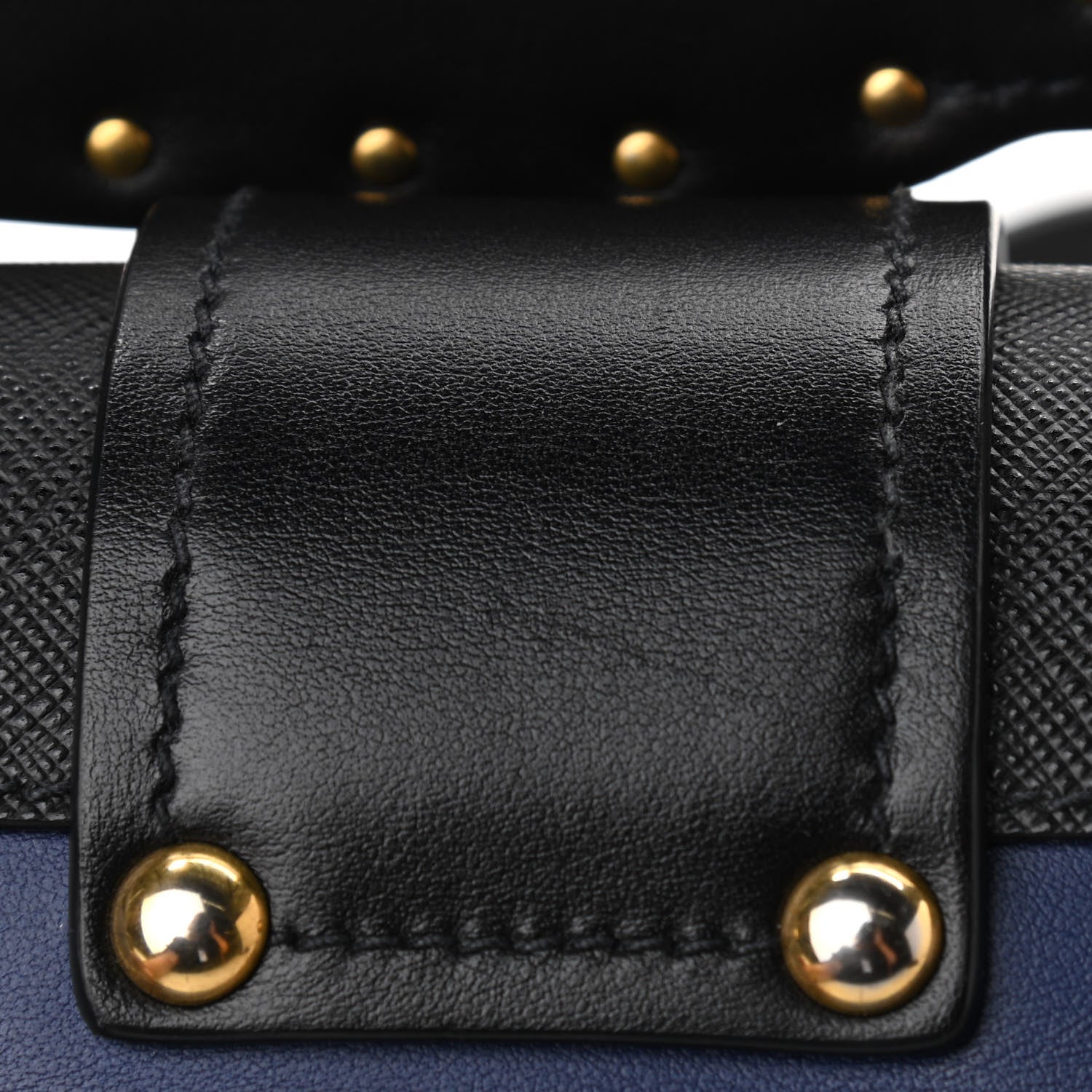 Prada City Calf Saffiano Cahier Bag Bluette Black 11 of 12