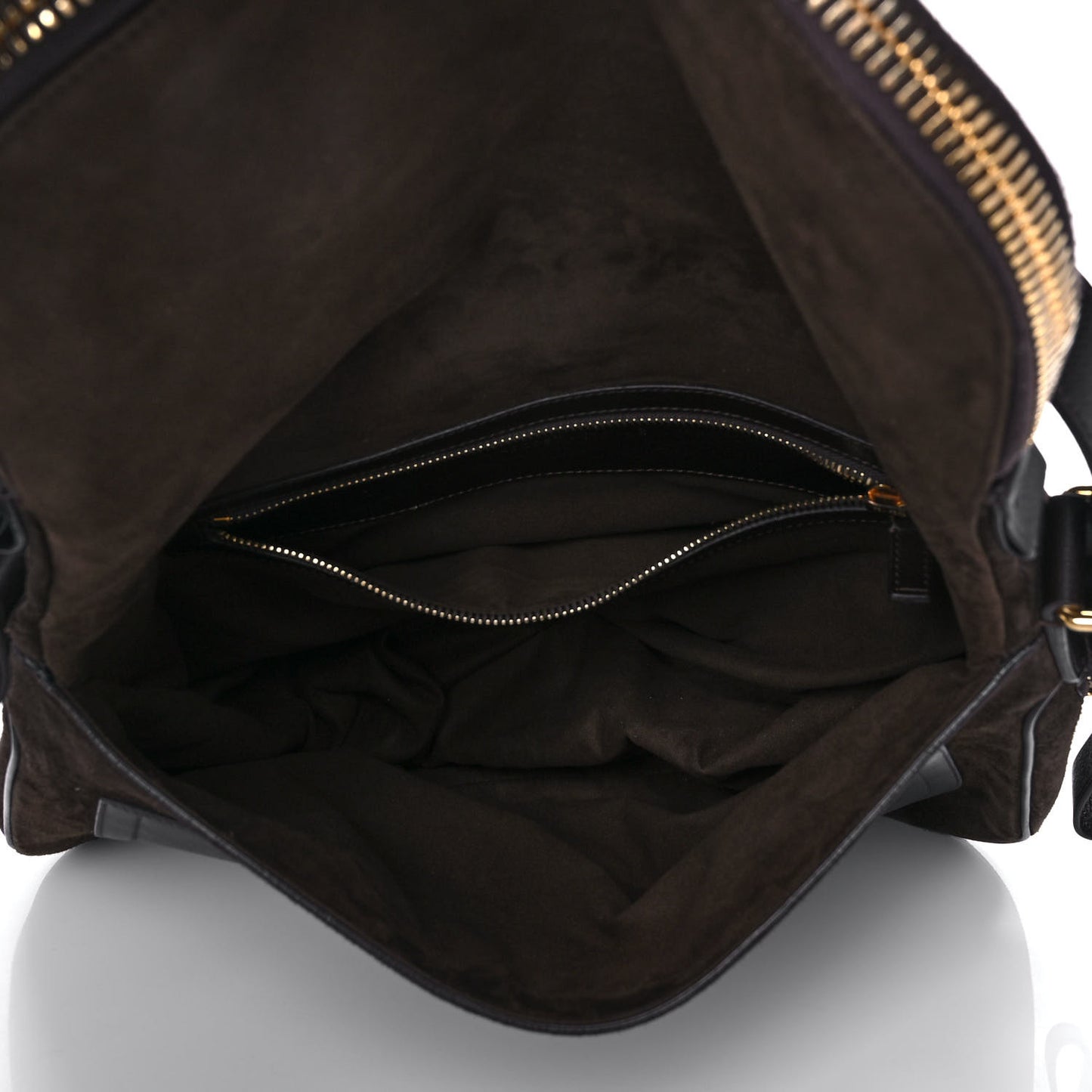 Suede Calfskin Medium Jennifer Crossbody Brown