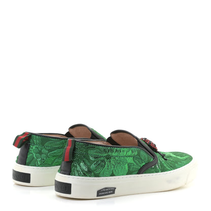 Gucci Brocade Ladybug Embroidered Slip On Sneakers 36.5 3 of 13