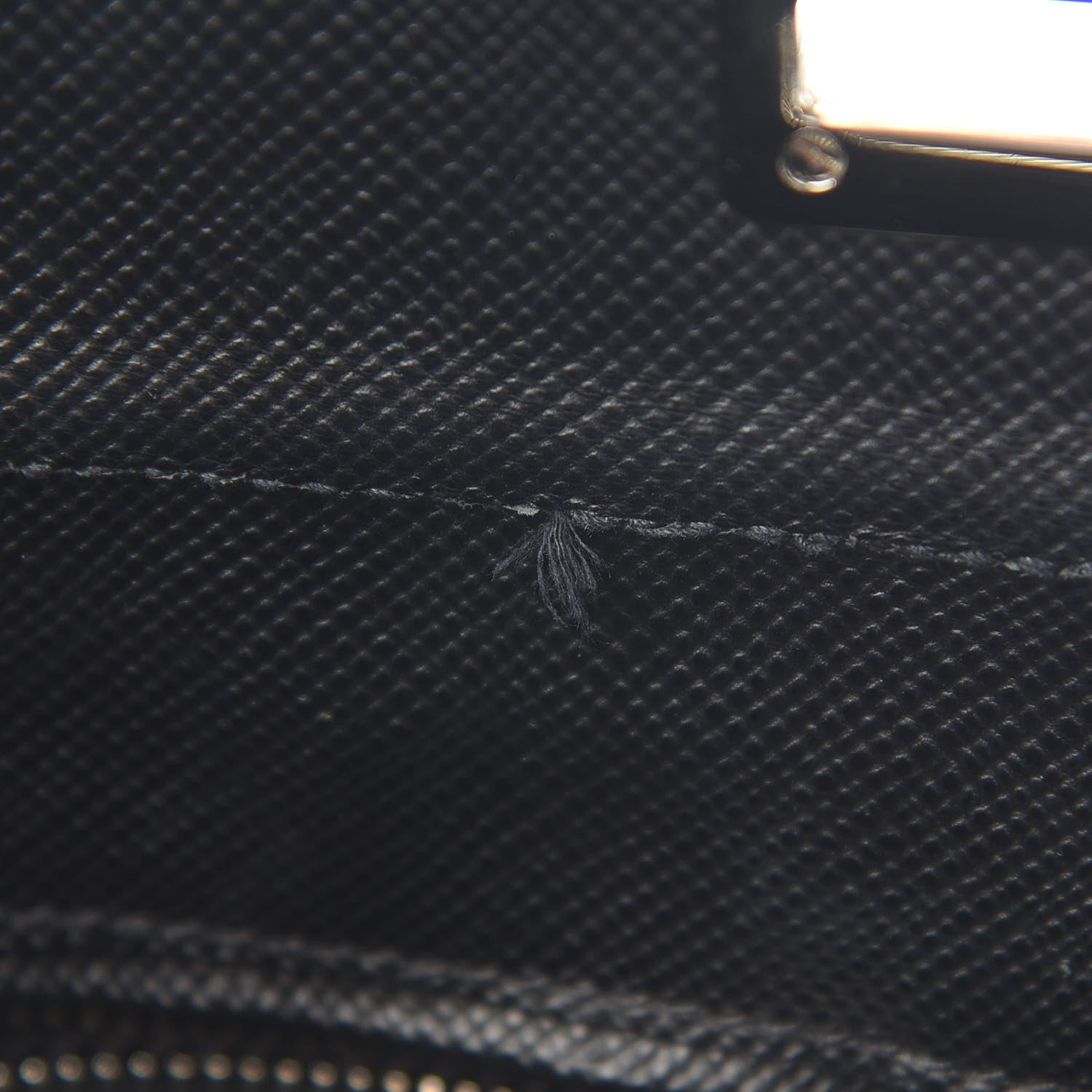 Prada Saffiano Cuir Small Twin Tote Black 6 of 9