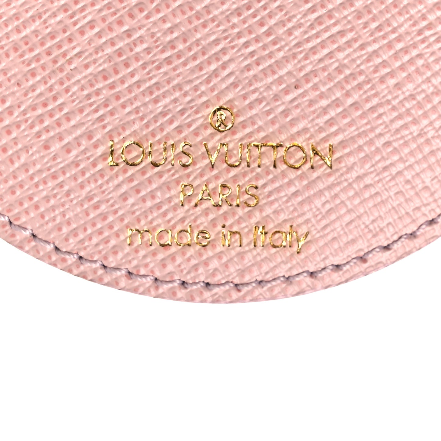 Monogram LV Mirror Bag Charm Key Holder Rose Ballerine