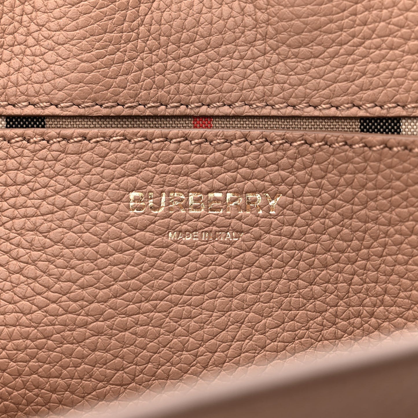 Grainy Calfskin Note Crossbody Bag Beige