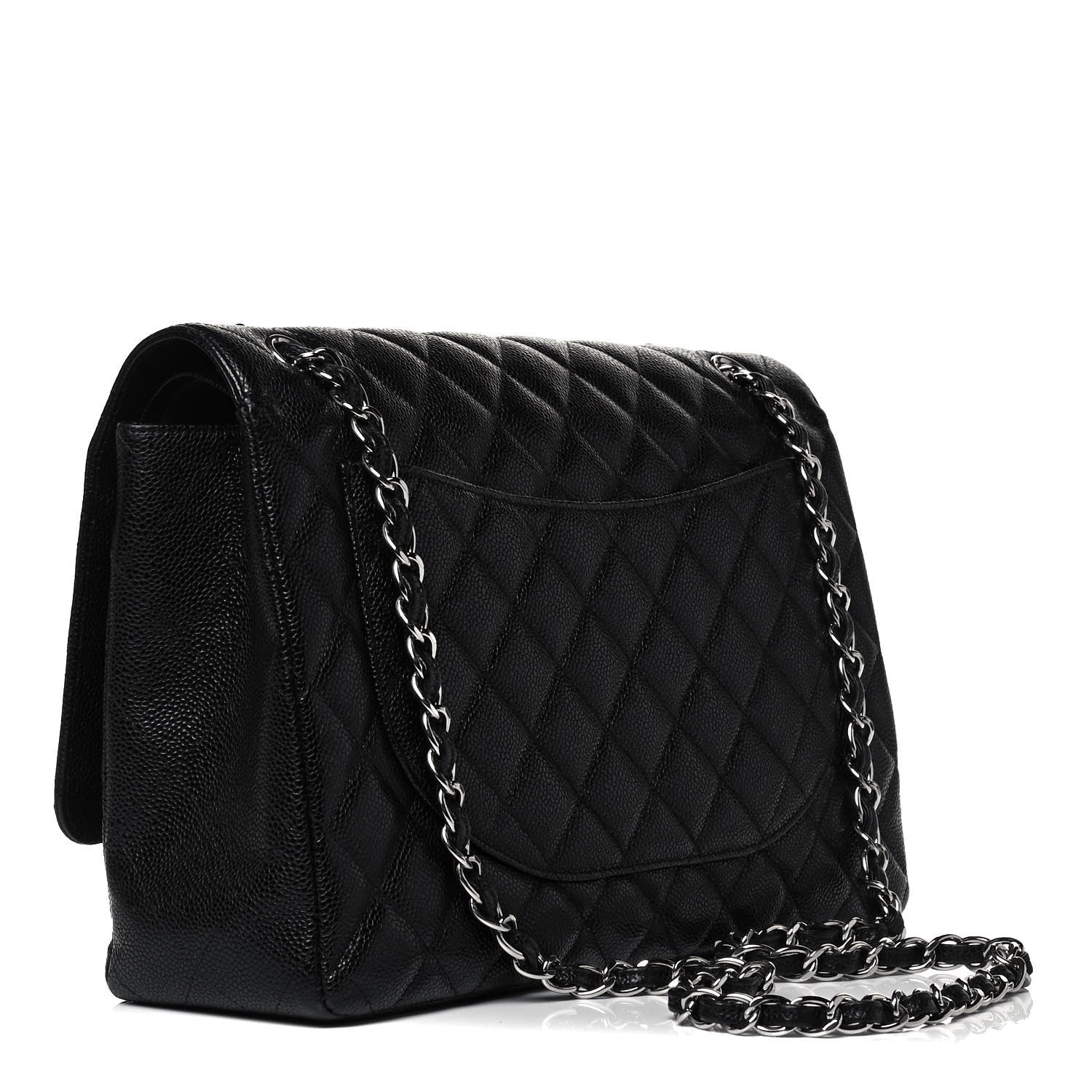 Chanel Caviar Quilted Maxi Double Flap Black 2 of 10