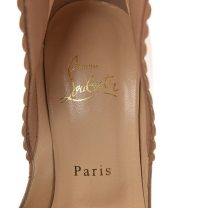 Christian Louboutin Kid Pijonina 100 Booties 37 Nude 9 of 11