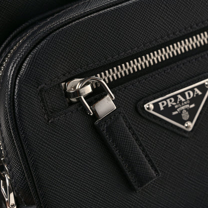 Prada Saffiano Sling Backpack Black 9 of 9