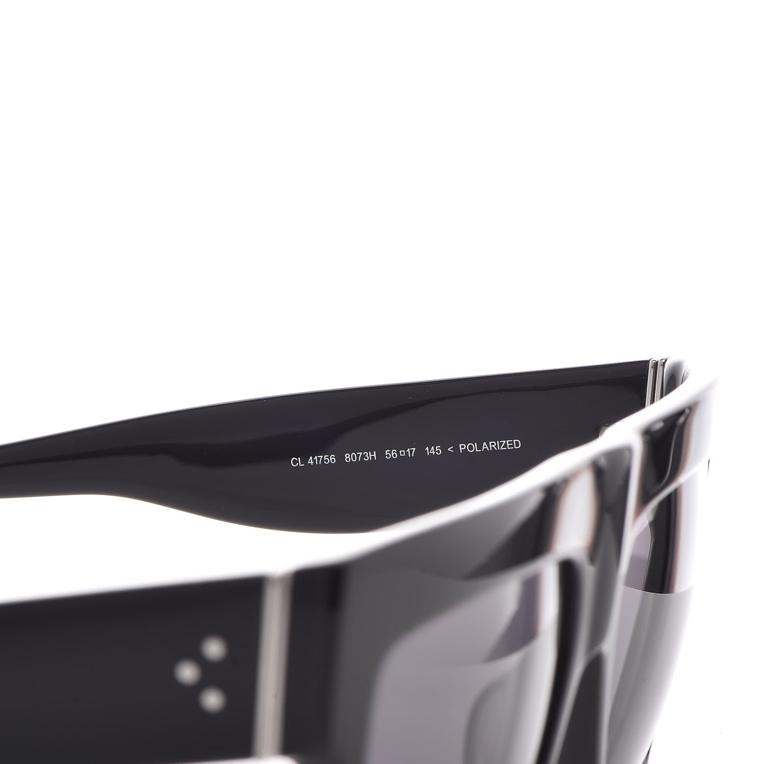 Celine Polarized ZZ Top Sunglasses CL 41756 Black 6 of 7