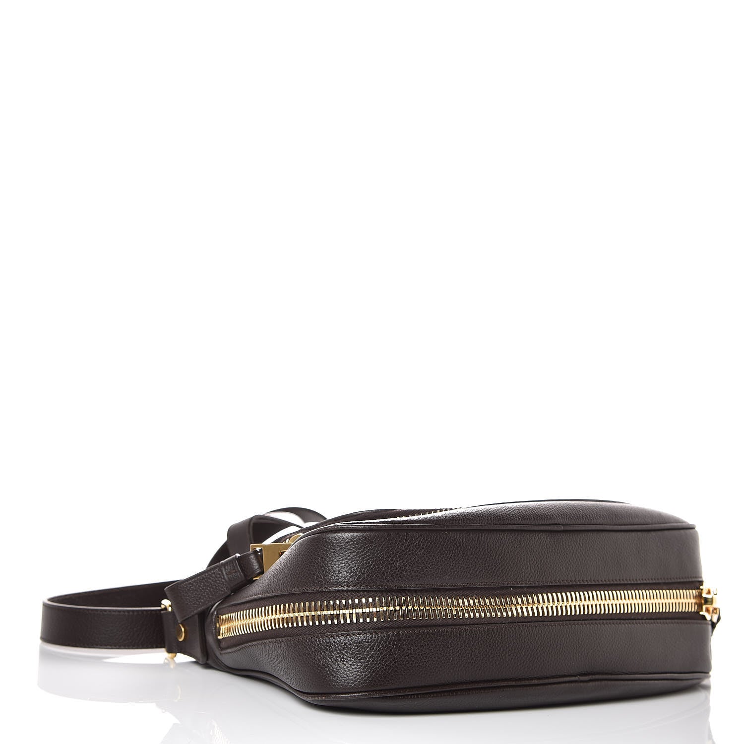 Tom Ford Pebbled Calfskin Medium Jennifer Dark Brown 4 of 7