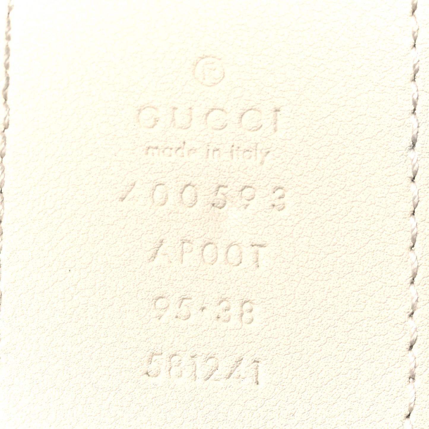 Calfskin Double G 40mm Belt 95 38 Mystic White