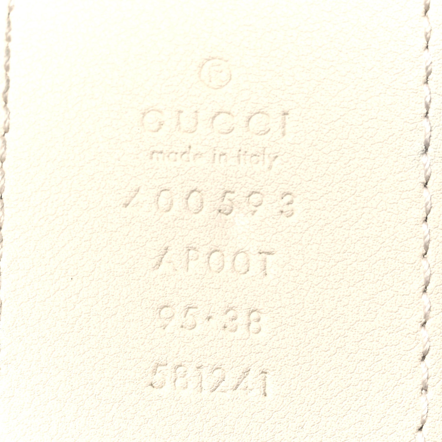 Gucci Calfskin Double G 40mm Belt 95 38 Mystic White 5 of 5