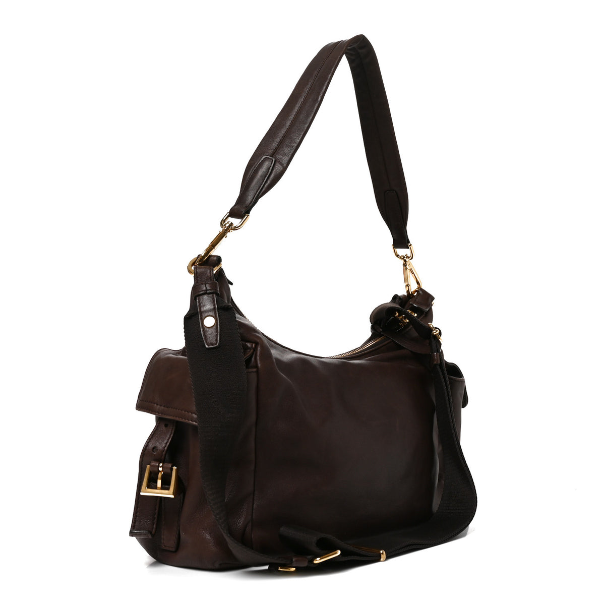 Prada Nappa Explore Shoulder Bag Coffee 3 of 9