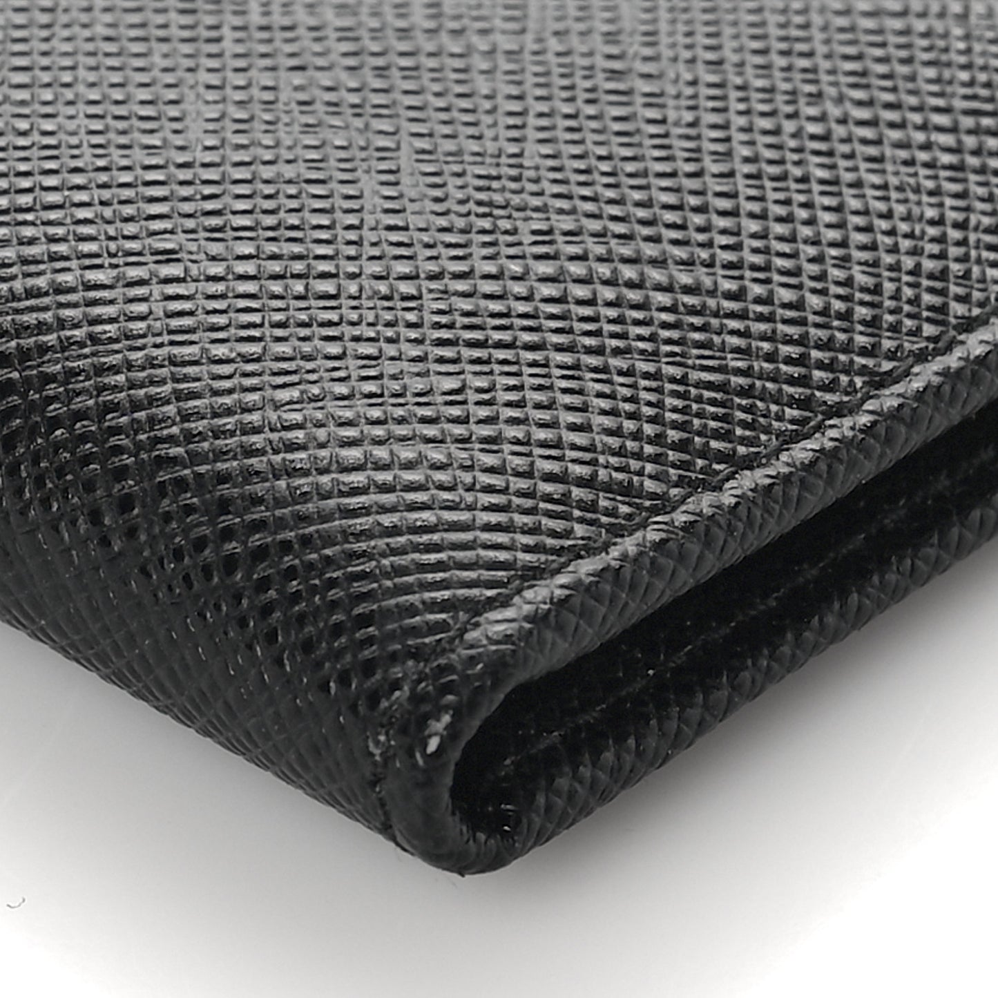Saffiano Corner Card Holder Black