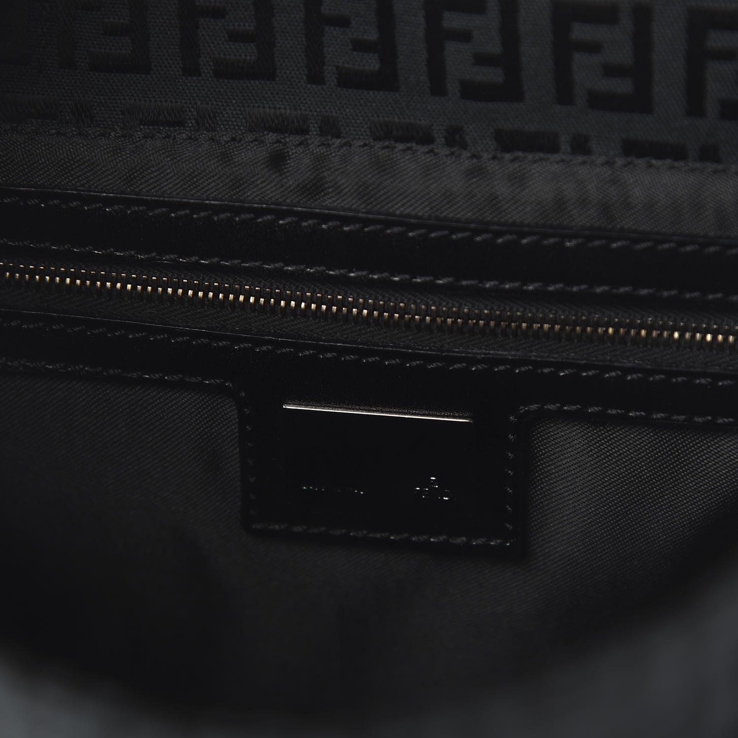 Fendi Zucchino Mama Baguette Black 8 of 9