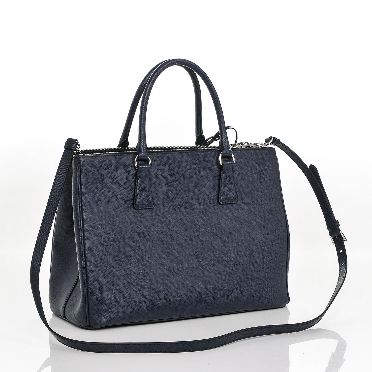 Prada Saffiano Medium Galleria Double Zip Tote Baltico 3 of 6
