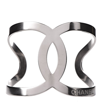 Chanel Metal CC Cuff Silver 1 of 4