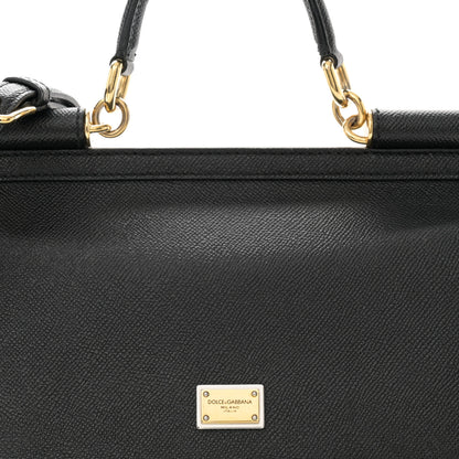 Dolce & Gabbana Dauphine Medium Miss Sicily Satchel Black 6 of 8