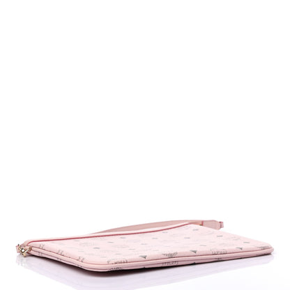 MCM Visetos Liz Shopper Tote Pouch Light Pink 3 of 4