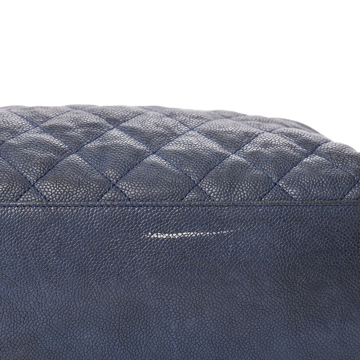 Caviar Quilted French Riviera Hobo Blue