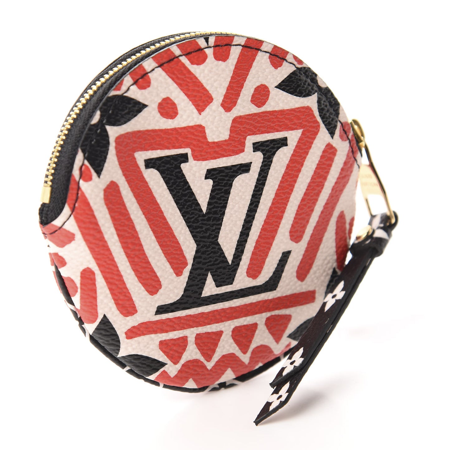 Monogram Giant Crafty Round Coin Purse Creme Rouge