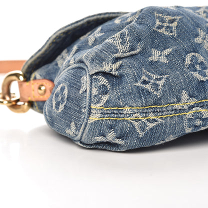 Louis Vuitton Monogram Denim Mini Pleaty Blue 8 of 9