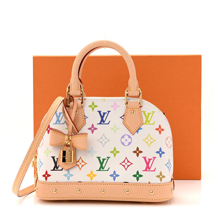 Louis Vuitton LV x TM Monogram Multicolor Alma BB White 10 of 10