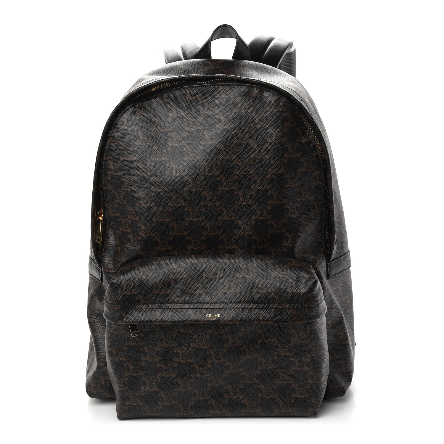 Celine Triomphe Canvas Calfskin Backpack Tan 1 of 8