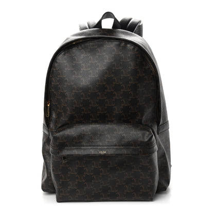 Celine Triomphe Canvas Calfskin Backpack Tan 1 of 8