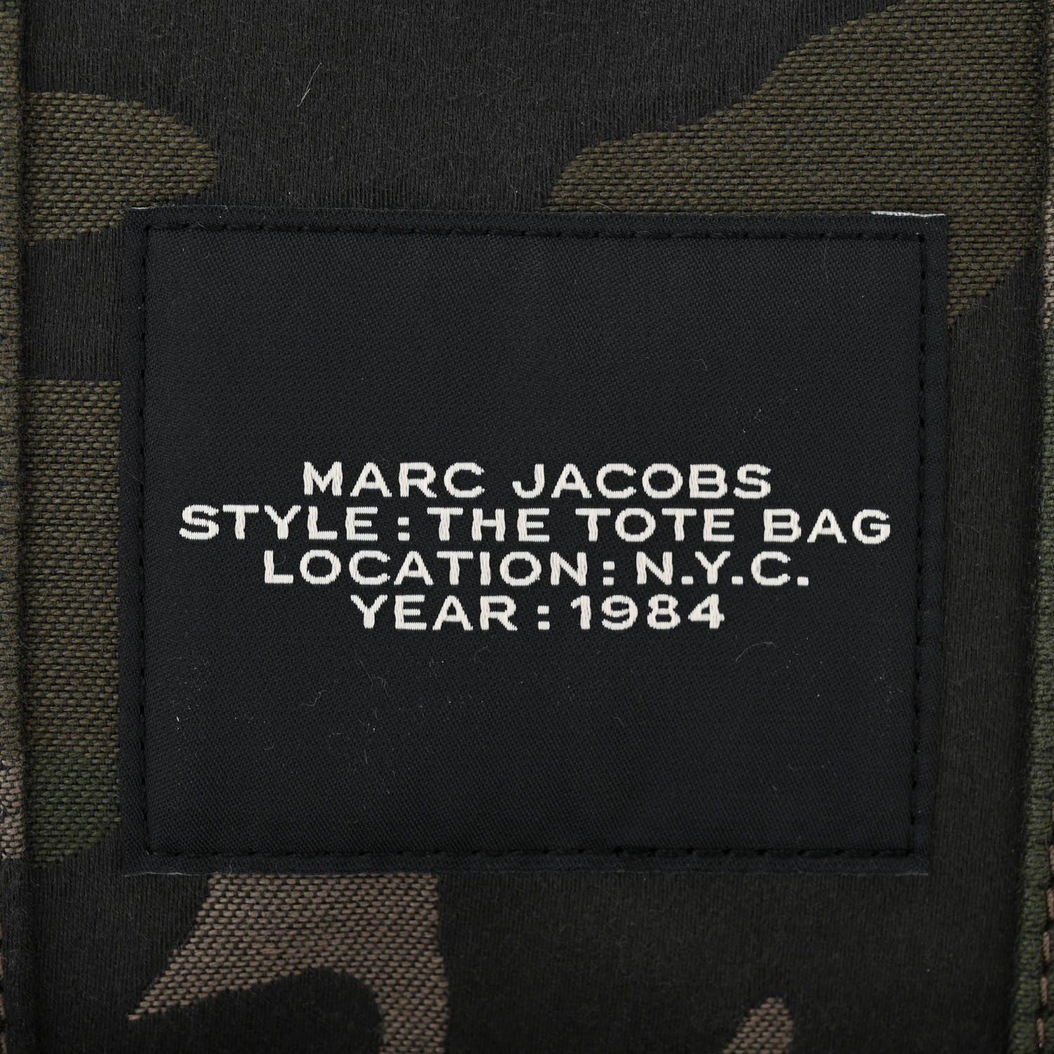Marc Jacobs Canvas Camouflage Small The Tote Bag Khaki 6 of 11