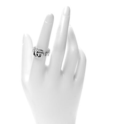 Gucci Sterling Silver GG Marmont Open Ring 55 7.25 2 of 5