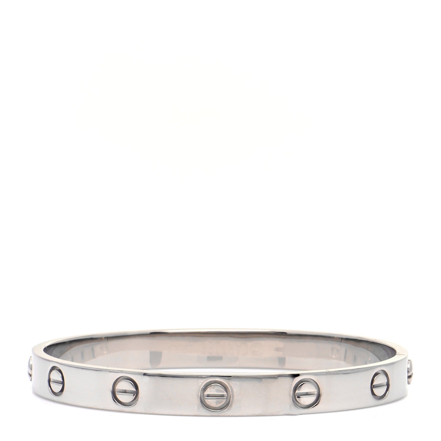 18K White Gold LOVE Bracelet 16