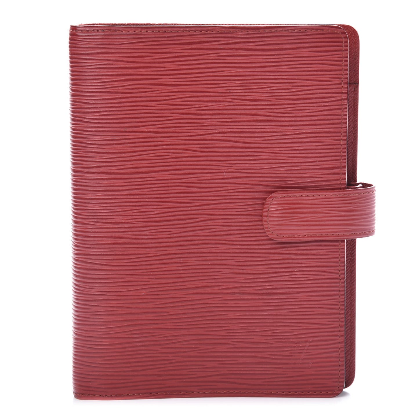 Epi Medium Ring Agenda Cover Rouge