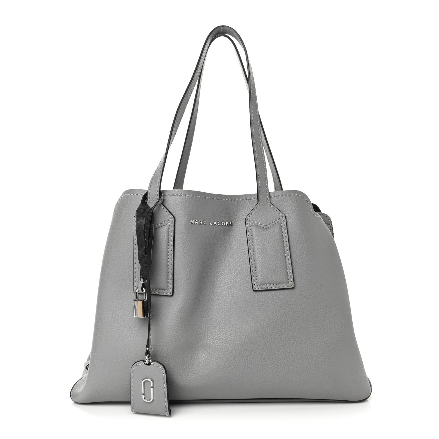 Marc Jacobs Pebbled Calfskin Editor Shopping Tote Grey 1 of 10