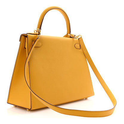 Hermes Epsom Kelly Sellier 28 Jaune Ambre 4 of 19