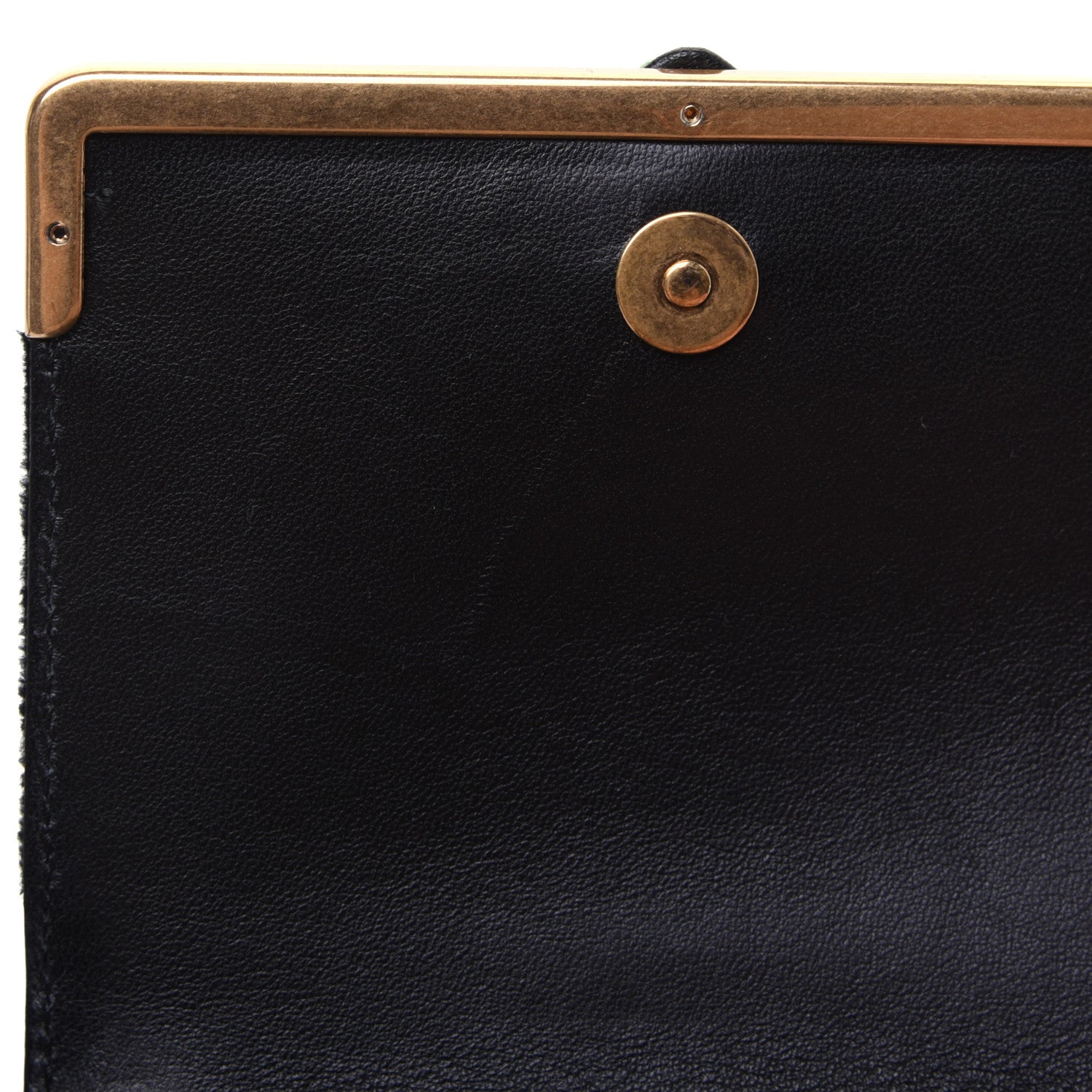 Prada Velvet City Calfskin Micro Cahier Bag Black Alloro 11 of 13