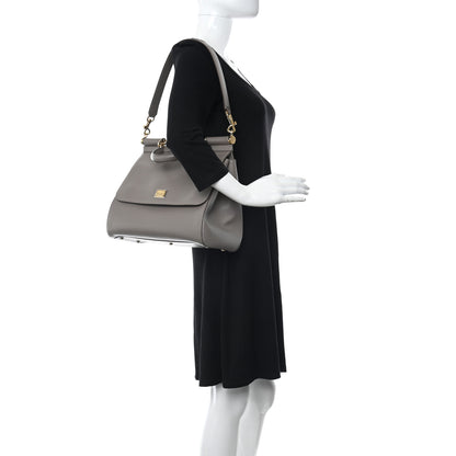 Dolce & Gabbana Dauphine Medium Miss Sicily Satchel Grey 2 of 12