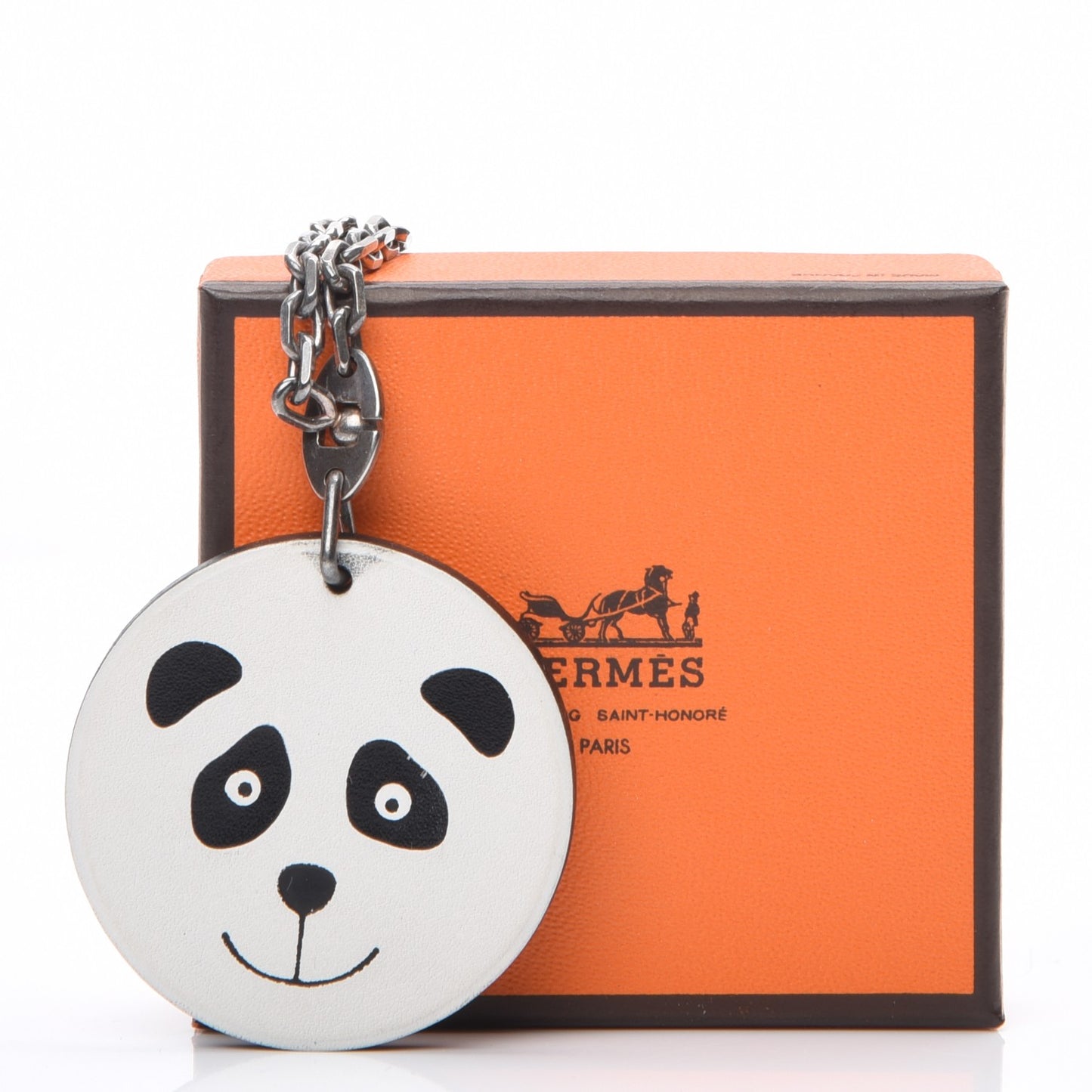 Swift Panda Key Chain Bag Charm Black White