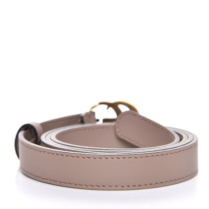 Gucci Calfskin Double G 20mm Belt 100 40 Porcelain Rose 3 of 6