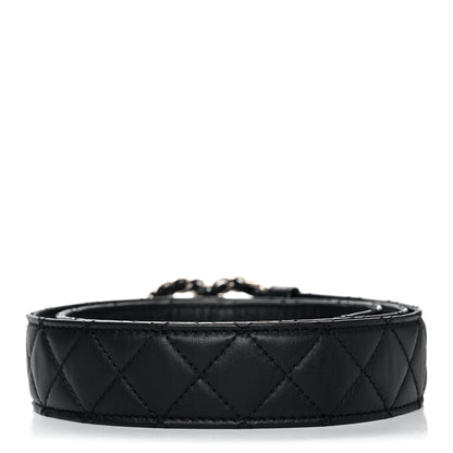 Chanel Lambskin Quilted CC Chain Belt 85 34 Black 2 of 8