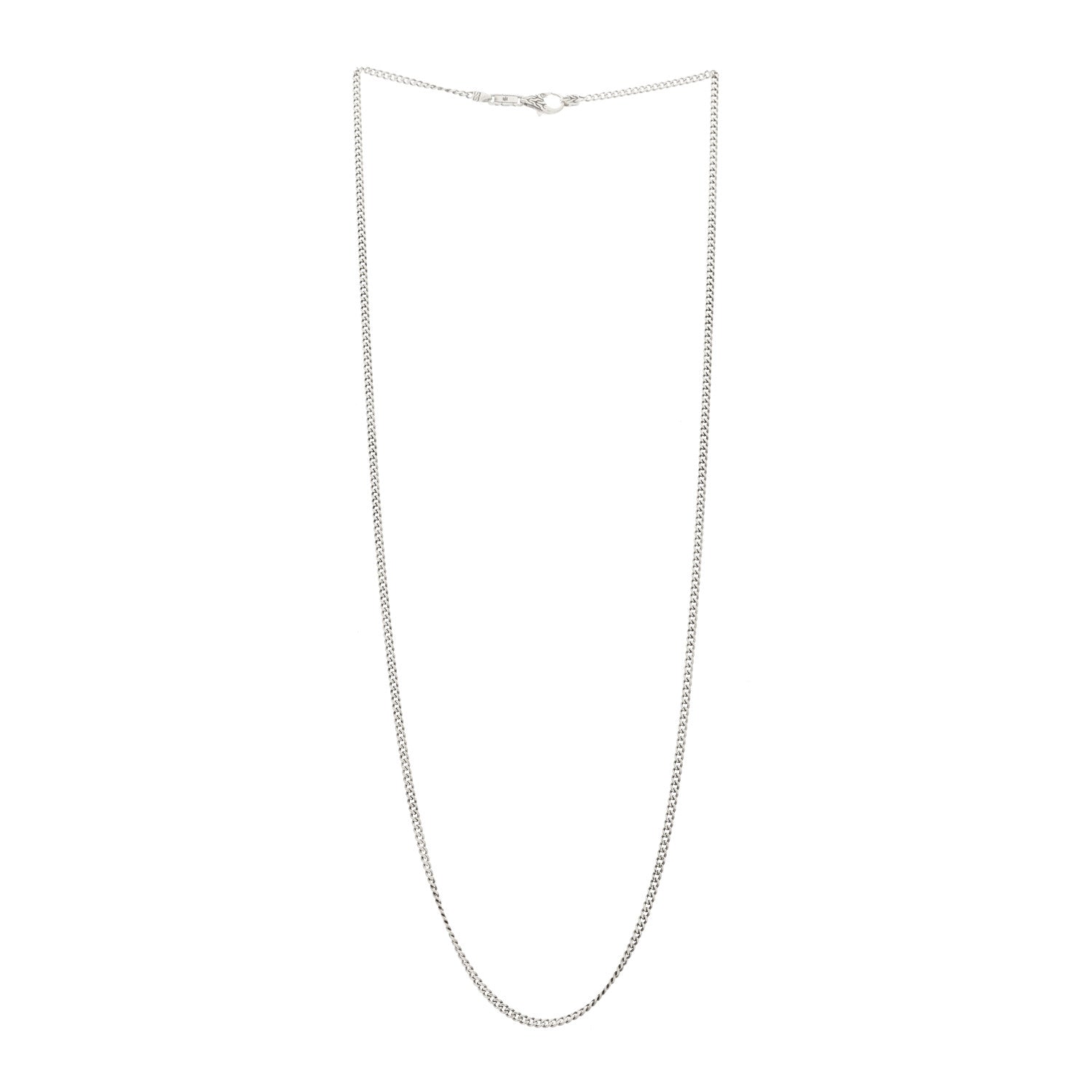 John Hardy Sterling Silver 2.1mm Curb Chain Necklace 22" 3 of 5
