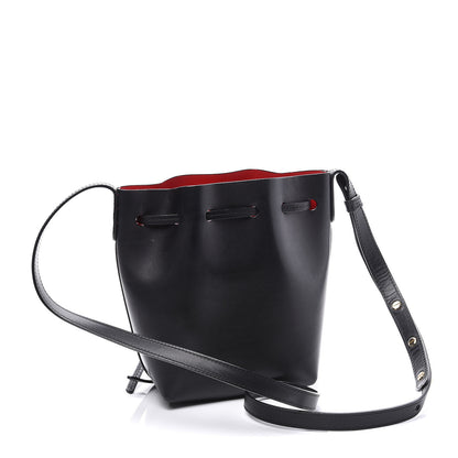 Mansur Gavriel Calfskin Mini Bucket Bag Black Flamma 2 of 9