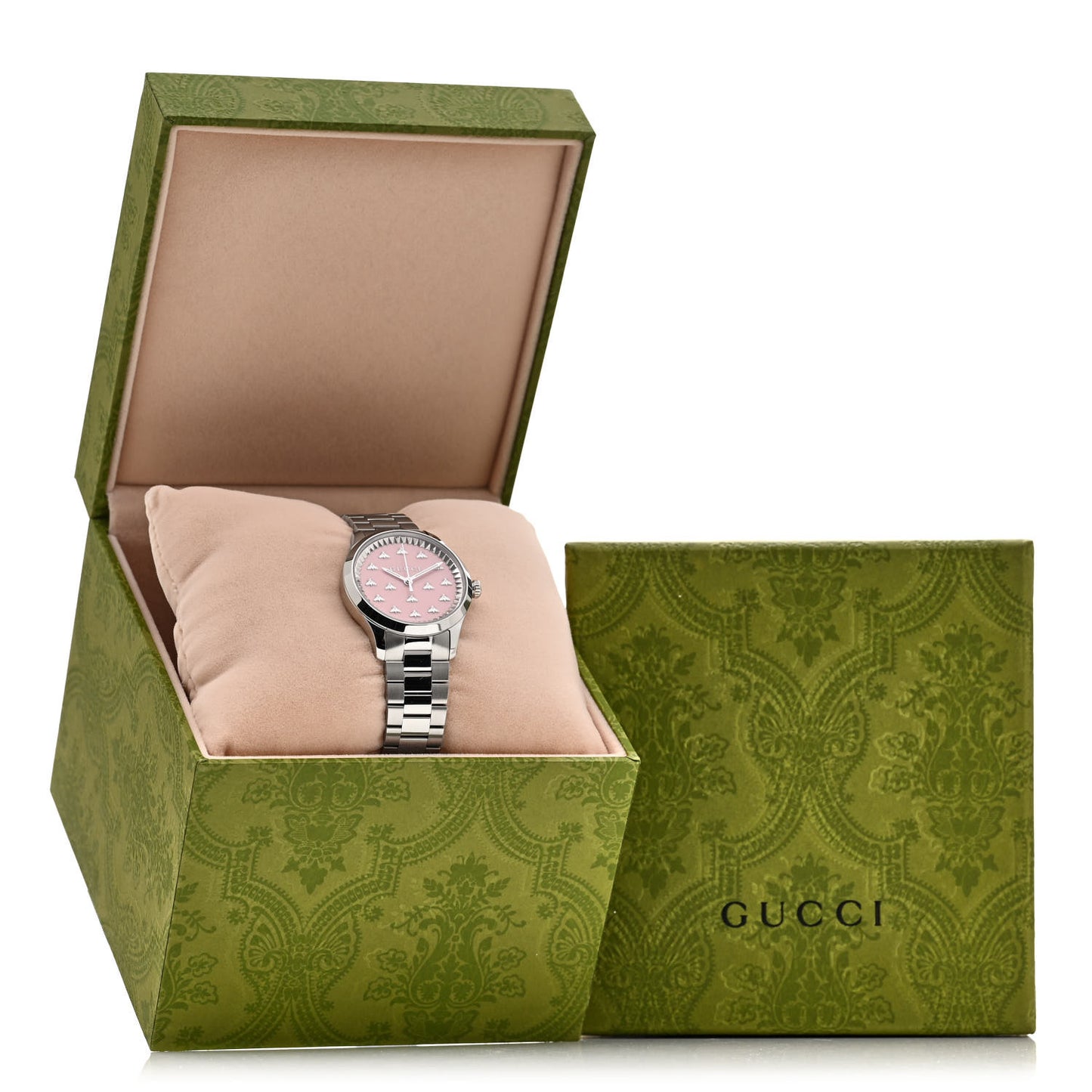 Stainless Steel 32mm G-Timeless Bee Quartz Watch Pink