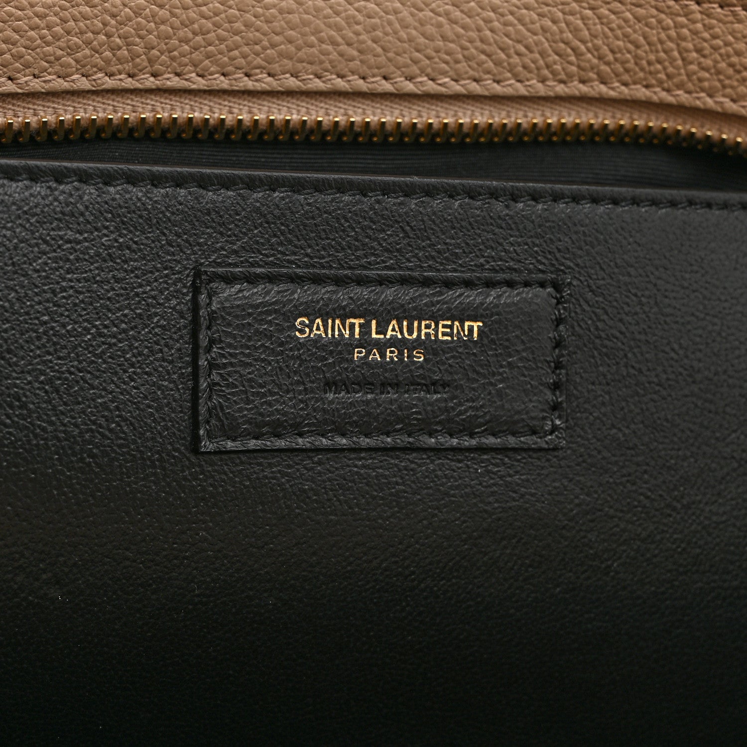 Saint Laurent Calfskin Baby Monogram Downtown Cabas Beige 6 of 10
