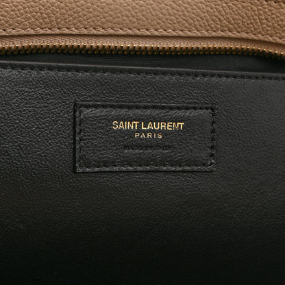 Saint Laurent Calfskin Baby Monogram Downtown Cabas Beige 6 of 10