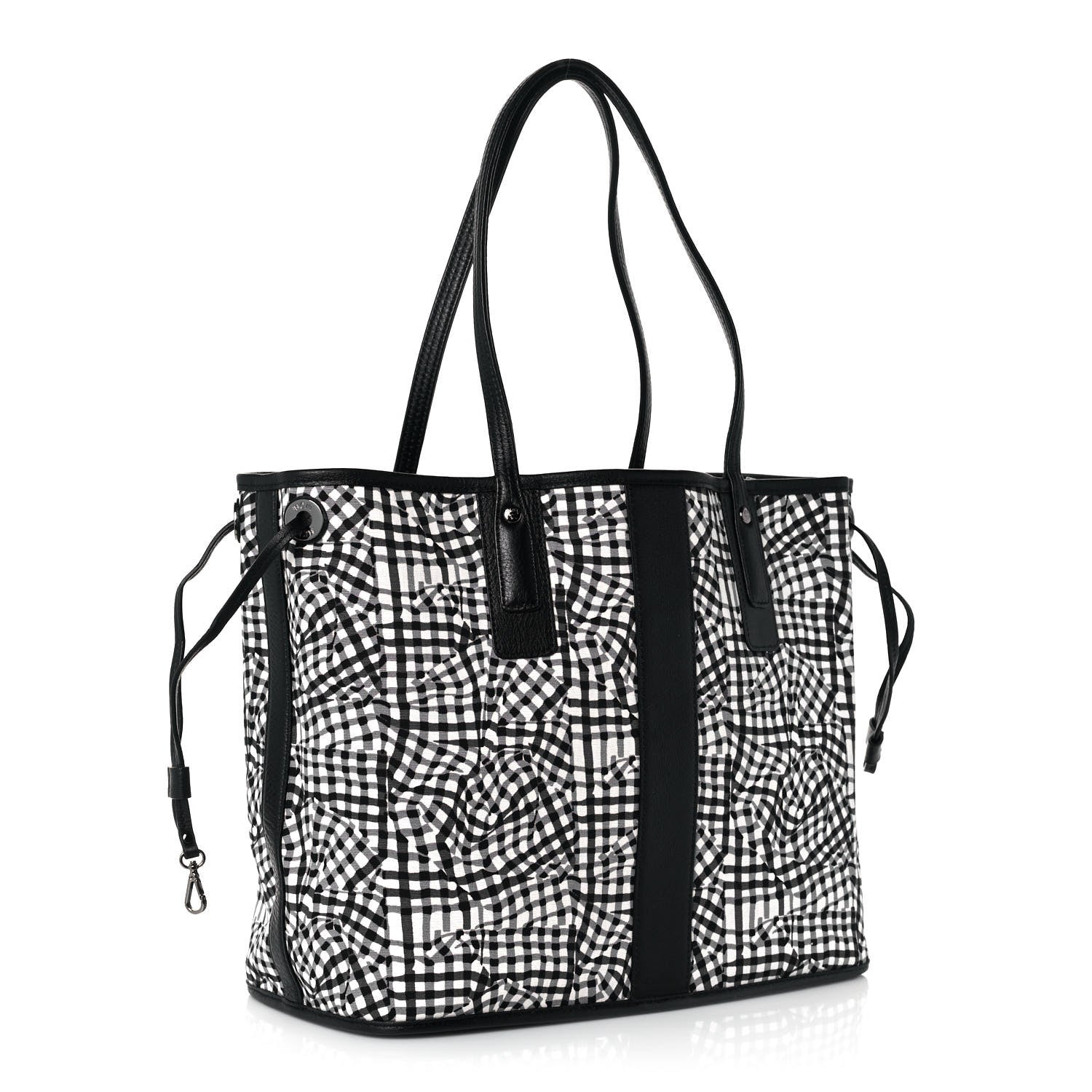 MCM Visetos Medium Liz Reversible Shopper Tote Black 13 of 19