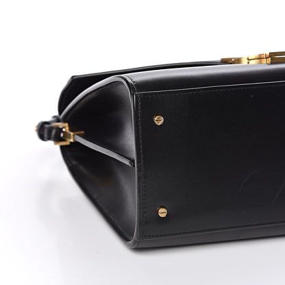 Saint Laurent Smooth Calfskin Medium Classic Monogram Cassandra Top Handle Black Rouge Legion 7 of 9