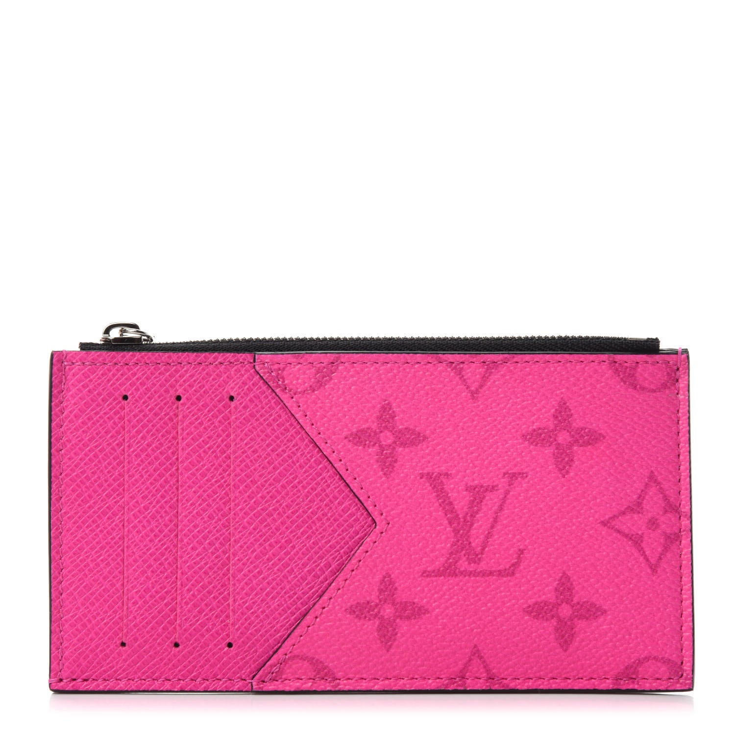 Louis Vuitton Taigarama Coin Card Holder Fuchsia 1 of 7