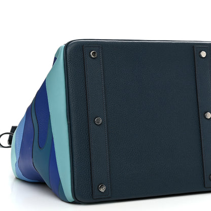 Hermes Togo HAC Endless Road Birkin 50 Bleu de Prusse 8 of 13