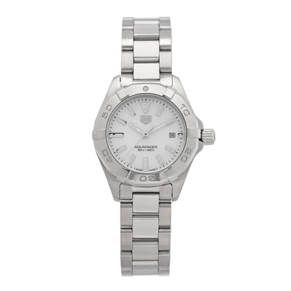 Tag Heuer Stainless Steel Mother of Pearl 27mm Aquaracer Lady Quartz Watch WBD1411 1 of 4