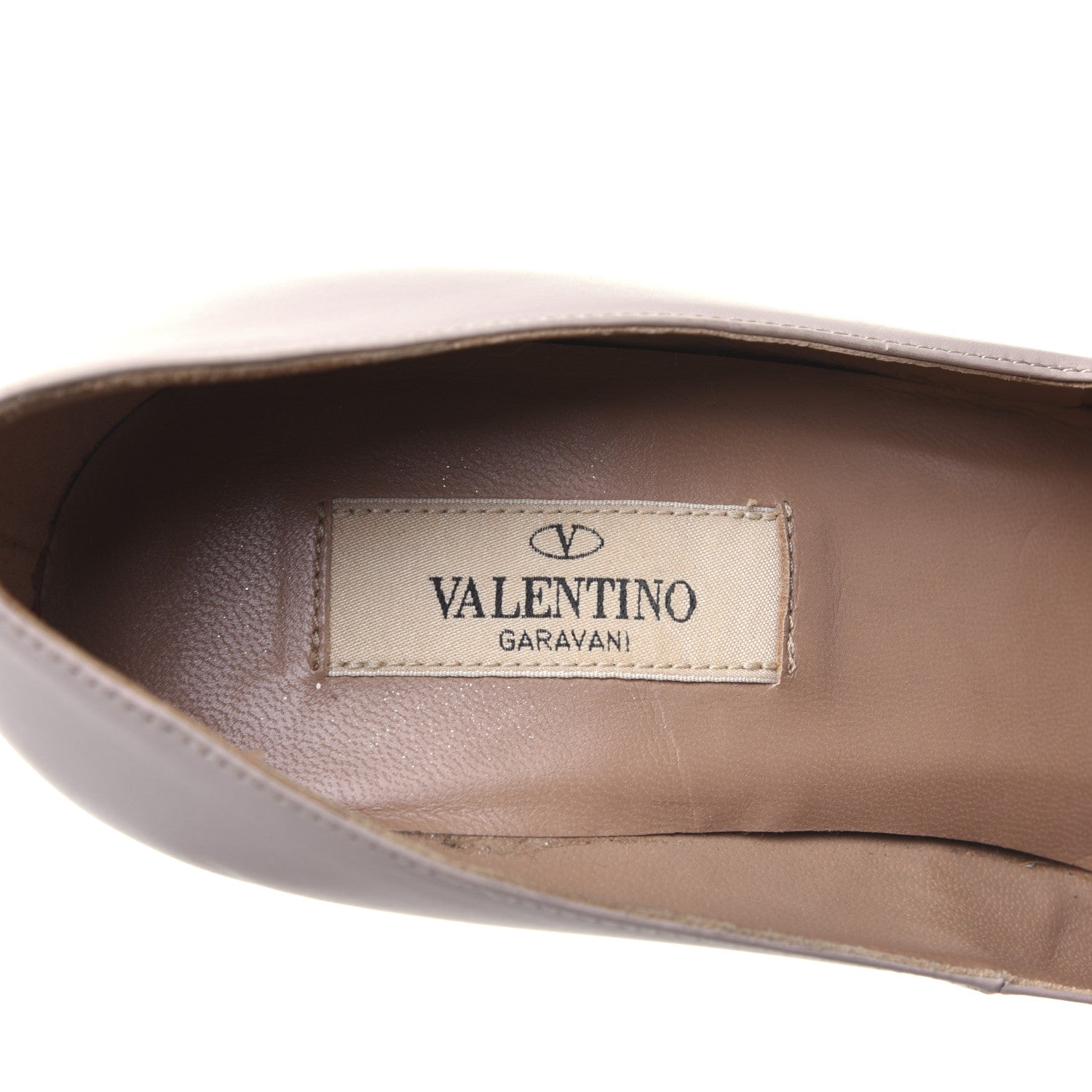 Valentino Garavani Calfskin Platform Pumps 39 Poudre 7 of 19
