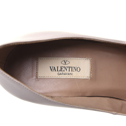 Valentino Garavani Calfskin Platform Pumps 39 Poudre 7 of 19