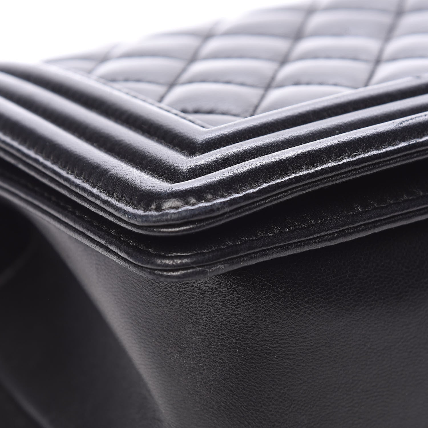 Chanel Lambskin Quilted Medium Boy Flap Black 18 of 21